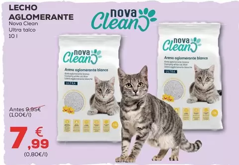 Oferta de Nova Clean - Lecho Aglomerante por 7,99€ en Kiwoko