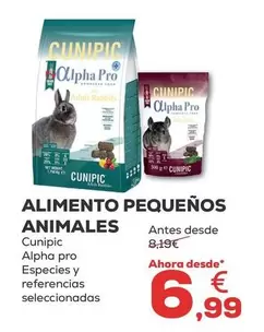 Oferta de Cunipic - Alimento Pequenos Animales por 6,99€ en Kiwoko