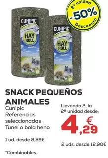 Oferta de Cunipic - Snack Pequenos Animales por 8,59€ en Kiwoko