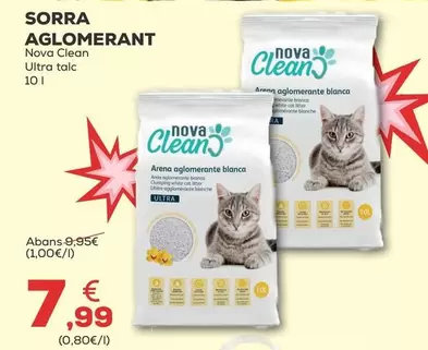 Oferta de Nova Clean - Lecho Aglomerante por 7,99€ en Kiwoko