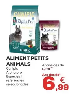 Oferta de Cunipic - Alimento Pequenos Animales por 6,99€ en Kiwoko