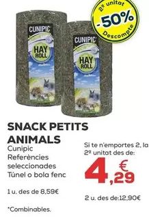 Oferta de Cunipic - Snack Pequenos Animales por 8,59€ en Kiwoko