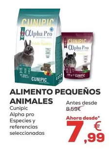 Oferta de Cunipic - Alimento Pequenos Animales por 7,99€ en Kiwoko