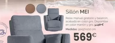 Oferta de Relax - Sillón Mei por 569€ en MyMobel