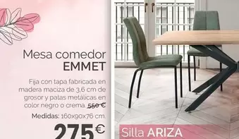 Oferta de Mesa Comedor por 275€ en MyMobel