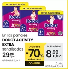 Oferta de Dodot - En Los Panales Activity Extra por 29,98€ en Eroski