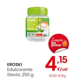 Oferta de Eroski - Edulcorante Stevia por 4,15€ en Eroski