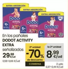 Oferta de Dodot - En Los Panales por 29,98€ en Eroski