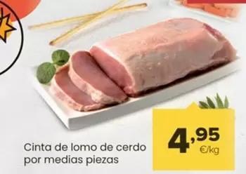 Oferta de Cinta De Lomo De Cerdo Por Medias Piezas por 4,95€ en Autoservicios Familia