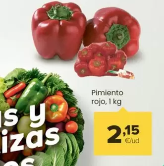 Oferta de Pimiento Rojo por 2,15€ en Autoservicios Familia