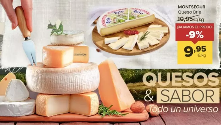 Oferta de Montsegur - Queso Brie por 9,95€ en Autoservicios Familia