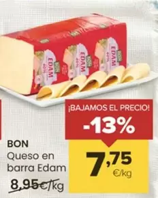 Oferta de Bon - Queso En Barra por 7,75€ en Autoservicios Familia