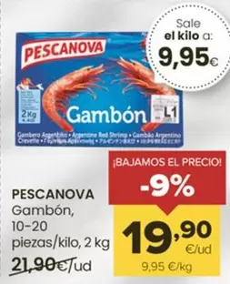 Oferta de Pescanova - Gambón por 19,9€ en Autoservicios Familia