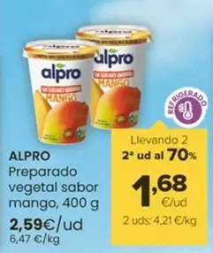 Oferta de Alpro - Preparado Vegetal Sabor Mango por 2,59€ en Autoservicios Familia