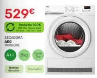 Oferta de AEG - Secadora por 529€ en Cenor