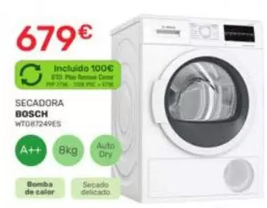 Oferta de Bosch - Secadora por 679€ en Cenor