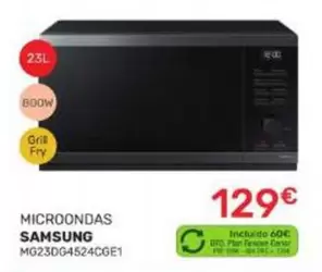 Oferta de Samsung - Microondas por 129€ en Cenor