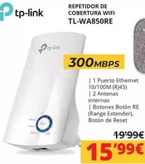 Oferta de TP-LINK - Repetidor De Cobertura Wifi por 15,99€ en Dynos Informática