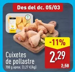 Oferta de Jamoncitos De Pollo por 2,29€ en ALDI