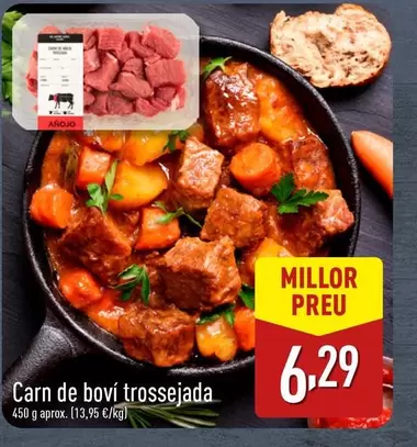 Oferta de Carne De Vacuno Troceada por 6,29€ en ALDI