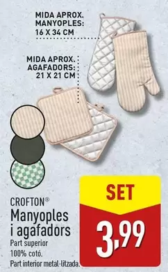 Oferta de Crofton -  Manoplas Y Agarraderas por 3,99€ en ALDI