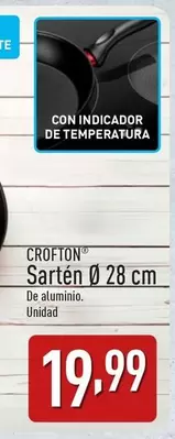 Oferta de Crofton - Sarten Ø 28 Cm por 19,99€ en ALDI