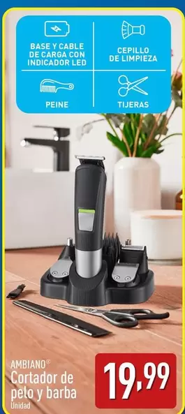 Oferta de Ambiano - Cortador De Pelo Y Barba por 19,99€ en ALDI