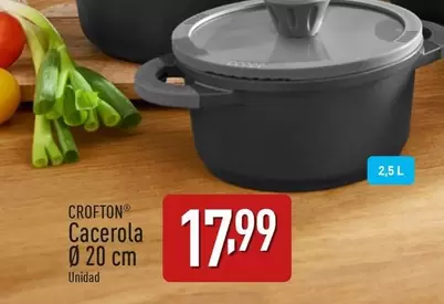 Oferta de Crofton - Cacerola 20 Cm por 17,99€ en ALDI