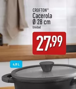 Oferta de Crofton - Cacerola Ø 28 Cm por 27,99€ en ALDI