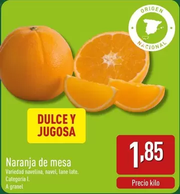 Oferta de Naranja De Mesa por 1,85€ en ALDI