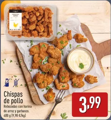 Oferta de Chispas De Pollo por 3,99€ en ALDI