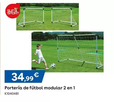 Oferta de Sun & Sport - Portería De Fútbol Modular 2 En 1 por 34,99€ en ToysRus