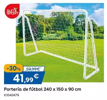 Oferta de Sun & Sport - Portería De Fútbol 240 Cm por 41,99€ en ToysRus