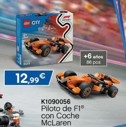 Oferta de Lego - Piloto De F1® Con Coche Mclaren por 12,99€ en ToysRus