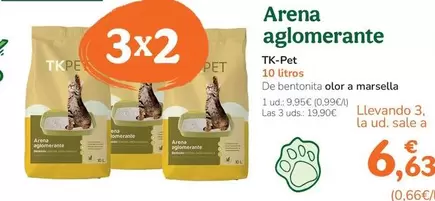 Oferta de Tk-Pet - Arena Aglomerante por 9,95€ en Tiendanimal