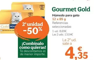 Oferta de Gourmet Gold - Humedo Para Gato por 8,69€ en Tiendanimal