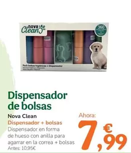 Oferta de Nova Clean - Dispensador De Bolsas por 7,99€ en Tiendanimal