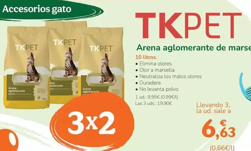 Oferta de Marsella - Arena Aglomerante De Marse por 9,99€ en Tiendanimal