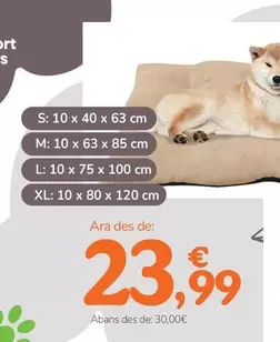 Oferta de Camas Para Perro por 23,99€ en Tiendanimal