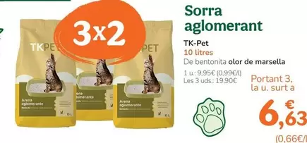 Oferta de Tk-Pet - Arena Aglomerante por 9,95€ en Tiendanimal