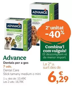 Oferta de Advance - Dentales Para Perro por 10,49€ en Tiendanimal