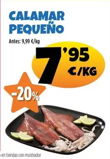 Oferta de Calamar Pequeno por 7,95€ en Ahorramas