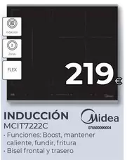 Oferta de Midea - Inducción MCIT7222C  por 219€ en Tien 21