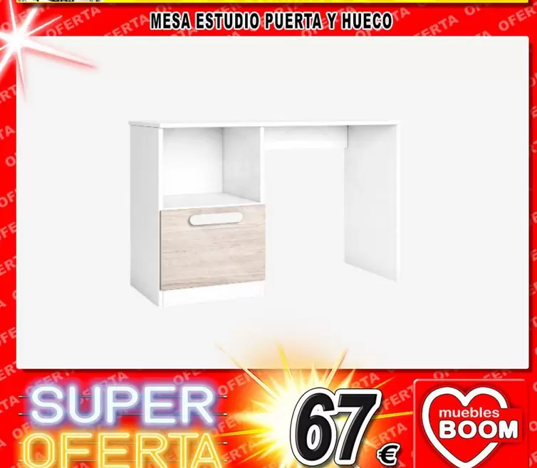 Oferta de Mesa Estudio Puerta Y Hueco por 67€ en Muebles Boom