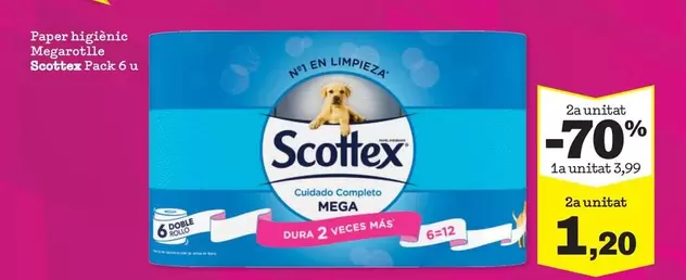 Oferta de Scottex - Papel Higienico Megasollic por 3,99€ en Sorli