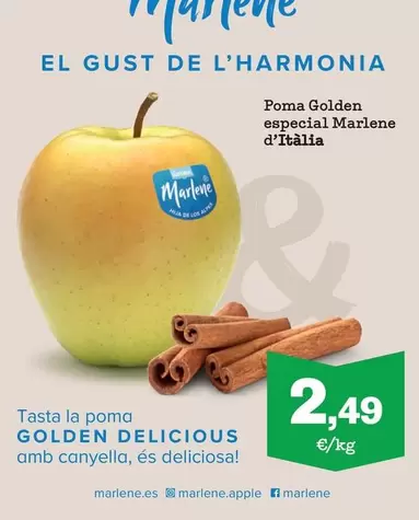 Oferta de Marlene - Poma Golden Especial  D'Italia por 2,49€ en Sorli