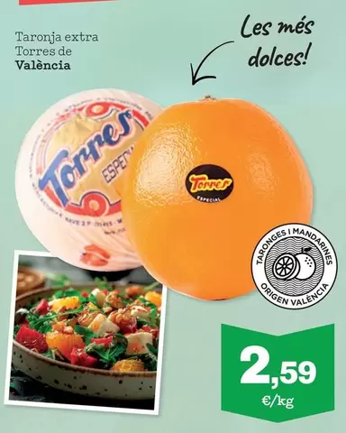 Oferta de Torres - Taronja Extra  De Valencia por 2,59€ en Sorli