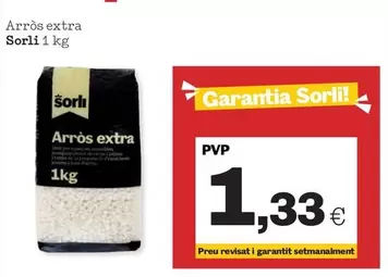 Oferta de Arros Extra por 1,33€ en Sorli