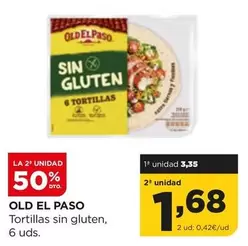 Oferta de Old El Paso - Tortillas Sin Gluten por 3,35€ en Alimerka