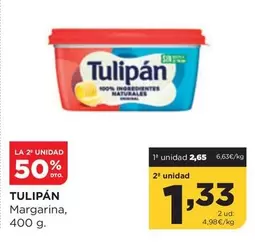 Oferta de Tulipán - Margarina por 2,65€ en Alimerka